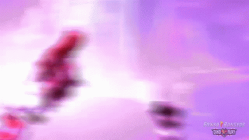 A Purple Background With Power Rangers Written On It GIF