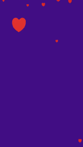 A Purple Background With Red Hearts And The Words Happy Valentine 'S Day On It GIF