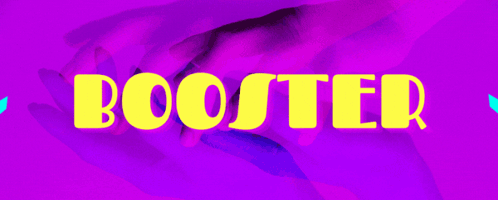 Purple Background Booster In Yellow GIF