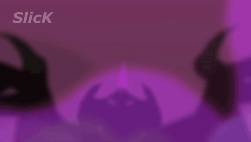 A Purple Background With The Word Slick At The Bottom GIF