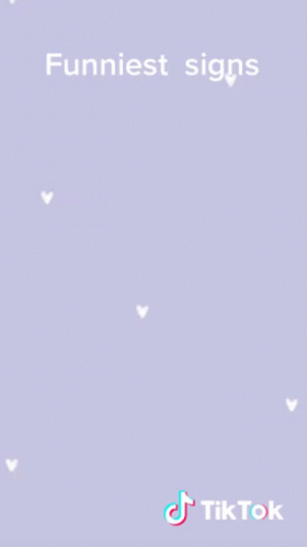 A Purple Background With The Words Funniest Signs In White Letters GIF