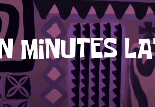 A Purple Background With The Words " In Minutes La " On It GIF