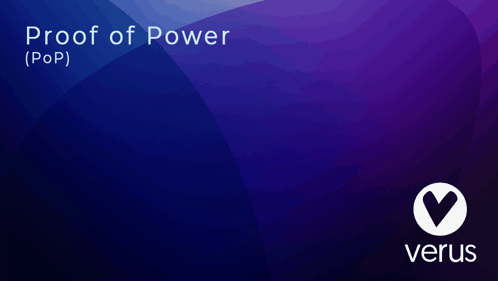 A Purple Background With The Words Proof Of Power GIF
