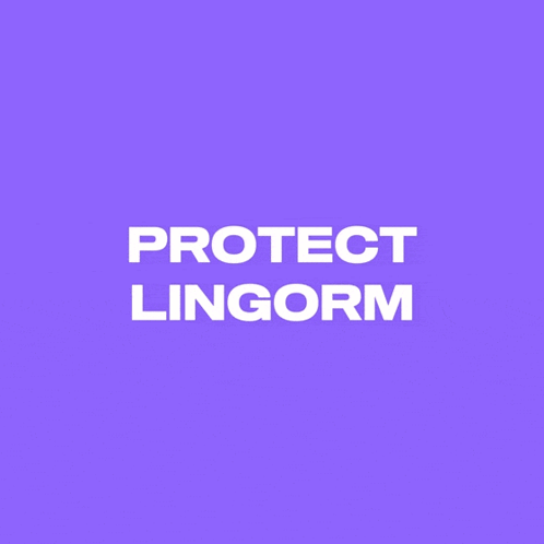 A Purple Background With The Words Protect Lingurm On It GIF