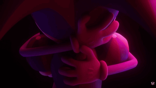 A Purple Cartoon Character With The Words I Don 'T Wanna Go Below It GIF