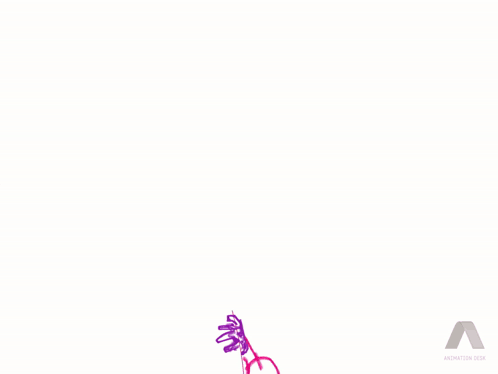 A Purple Drawing Of A Person With The Word Animation On The Bottom Right GIF