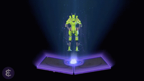 A Purple Glowing Object With The Number 3 On It GIF