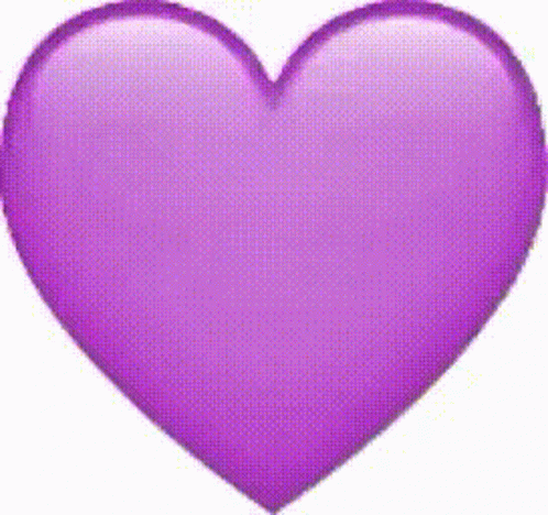 A Purple Heart With A White Outline On A White Background . GIF