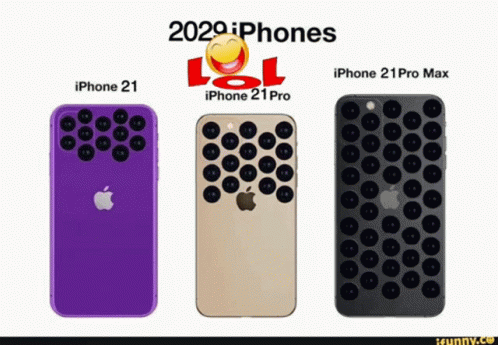 A Purple Iphone 21 Pro And A Black Iphone 21 Pro Max Are Shown GIF