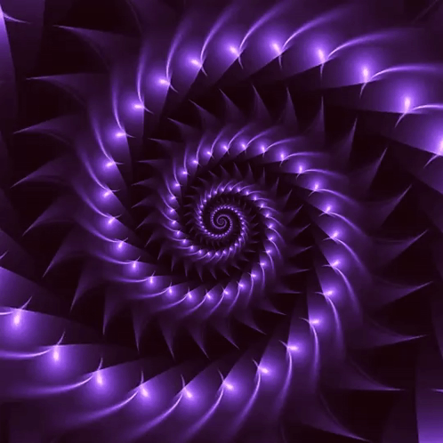 A Purple Swirl With The Letter G On The Bottom GIF