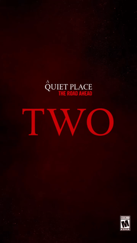 A Quiet Place The Road Ahead Movie Poster Red Background