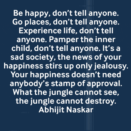 Quote By Abhijit Naskar On Blue Background GIF