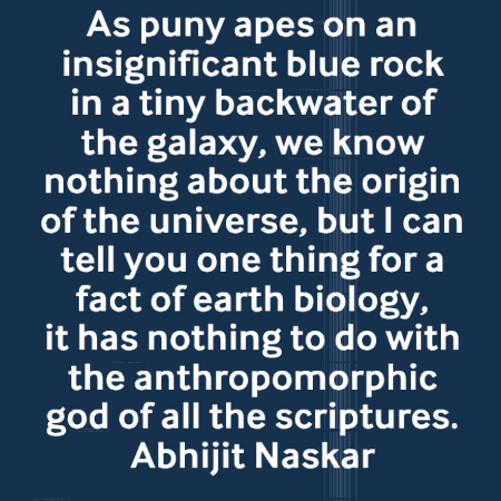 A Quote By Abhijit Naskar Is Displayed On A Dark Blue Background GIF