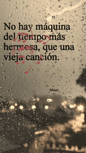 A Quote From Mauri Is Displayed On A Rainy Window GIF