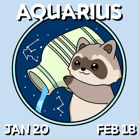 A Raccoon Is Pouring Water From A Pitcher And The Date Is February 13 GIF