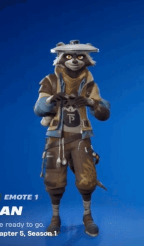 A Raccoon Is Wearing A Hat And Holding A Knife In His Hand GIF