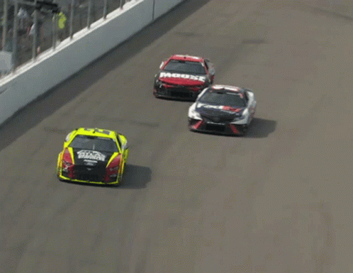 A Race Car With The Number 1 On It GIF