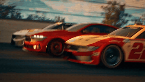 a race car with the number 2 on the front