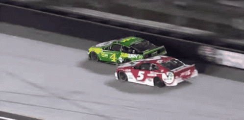 A Race Car With The Number 5 On The Back GIF