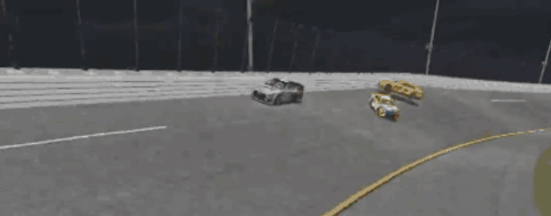 a race track with a rolex sign on the side of it