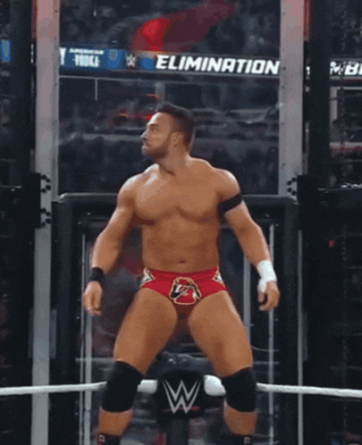 A Ram Logo Is On The Wrestling Ring GIF