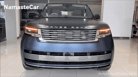 A Range Rover Is Displayed In A Namaste Car Video GIF