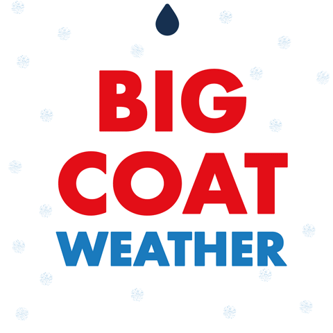 A Red And Blue Jacket With A Label That Says ' Arctic Circle ' On It GIF
