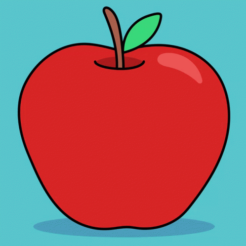 A Red Apple With Shan Tova Written On It GIF
