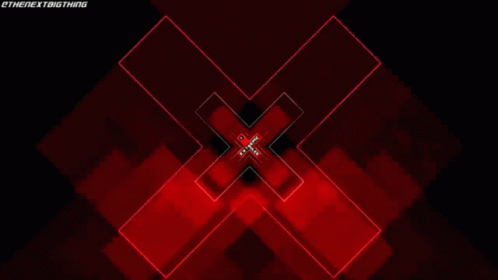 A Red Background With A Black X That Says " Extreme Rules " GIF