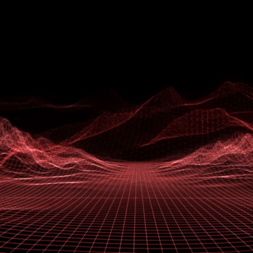 A Red Background With A Grid And The Word Hk On It GIF
