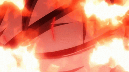 A Red Background With A Lot Of Fire Coming Out Of It . GIF