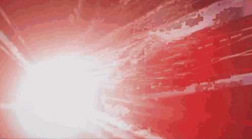 A Red Background With A White Light Coming Out Of The Middle GIF
