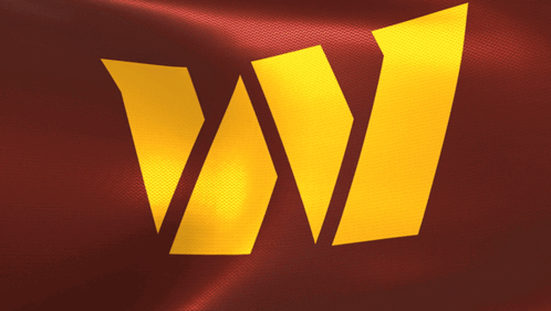 A Red Background With A Yellow Letter W In The Middle GIF