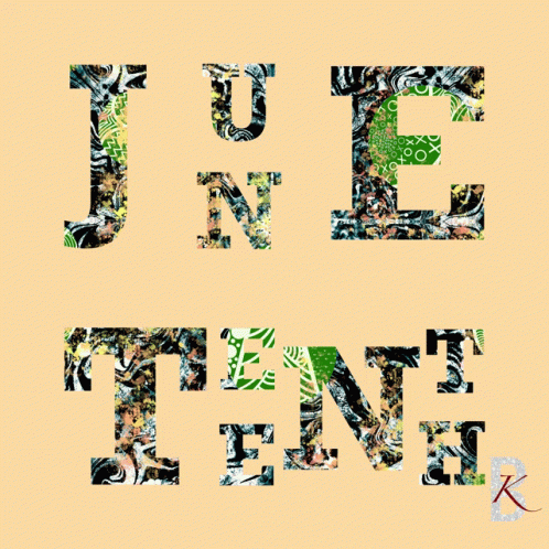 A Red Background With The Letters J N E T N E GIF