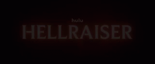 a red background with the words hellraiser written in white letters