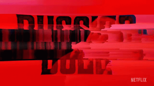 A Red Background With The Words Russian Doll Written In Black GIF