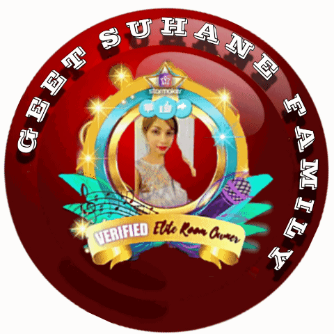 A Red Circle That Says Get Suhane Family GIF