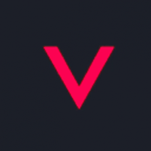 Red Circle With Blue Stripe Dark Background GIF