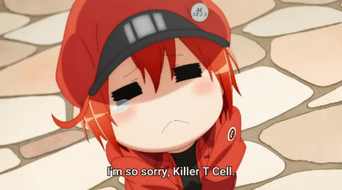 A Red Haired Anime Character Says I 'M So Sorry GIF