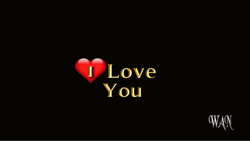 A Red Heart With The Words I Love You Written On It GIF