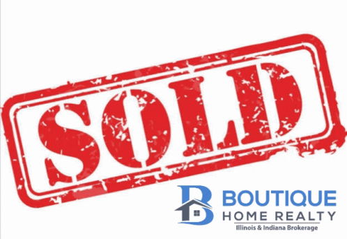 A Red Sold Stamp From Boutique Home Realty Illinois GIF