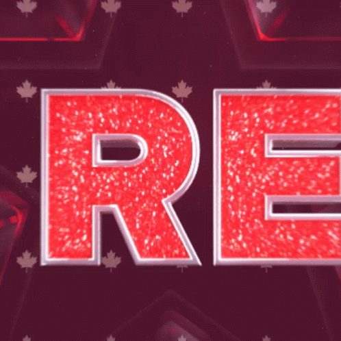 A Red Star With The Words Get Ready Written In Red GIF
