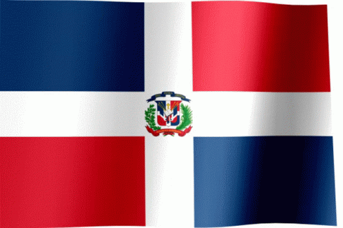 A Red White And Blue Flag With A Coat Of Arms In The Middle GIF