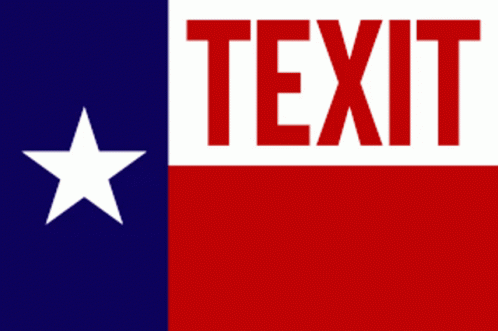 Red White And Blue Flag With White Star And Text GIF