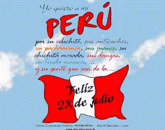 A Red White And Blue Flag With The Words Felices Written Below It GIF