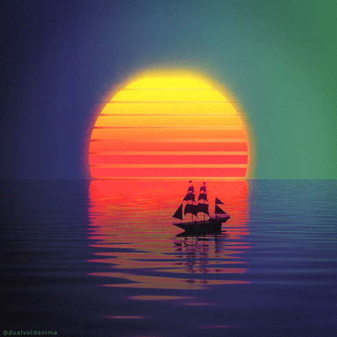 A Reflection In The Sunset GIF