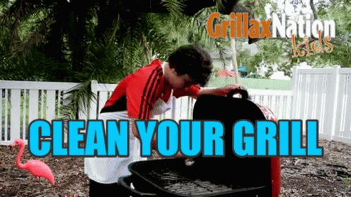 A Reminder Clean Your Grilling Tool GIF