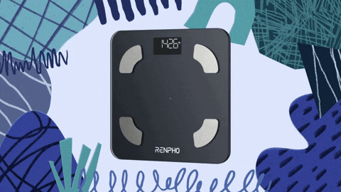 A Renpho Digital Scale Displays The Time As 11:26 GIF