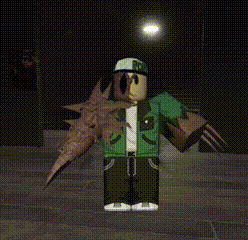 Roblox Character Standing In Front Of Street Light GIF