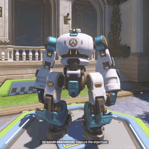 A Robot In A Video Game Says Stadium Announcer GIF